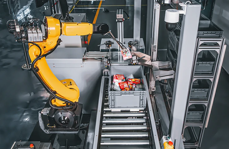 视觉引导货品拣选