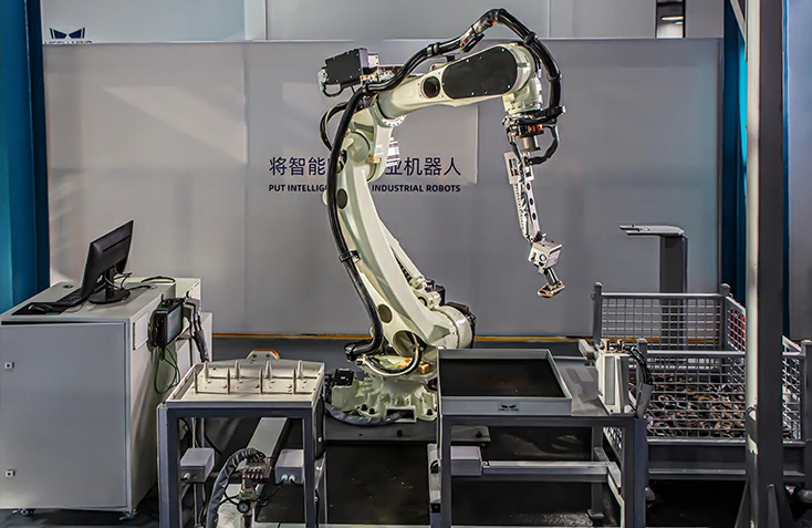 视觉引导工件上料